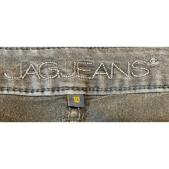 Jag Jeans Womens Sz 10 Low Rise Skinny Black Gray Stretch Denim Zip Pocket - Picture 7 of 11